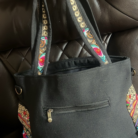Bohemian Tassel Women Cotton Embroidered Handbag Multi-Function new - Picture 4 of 4